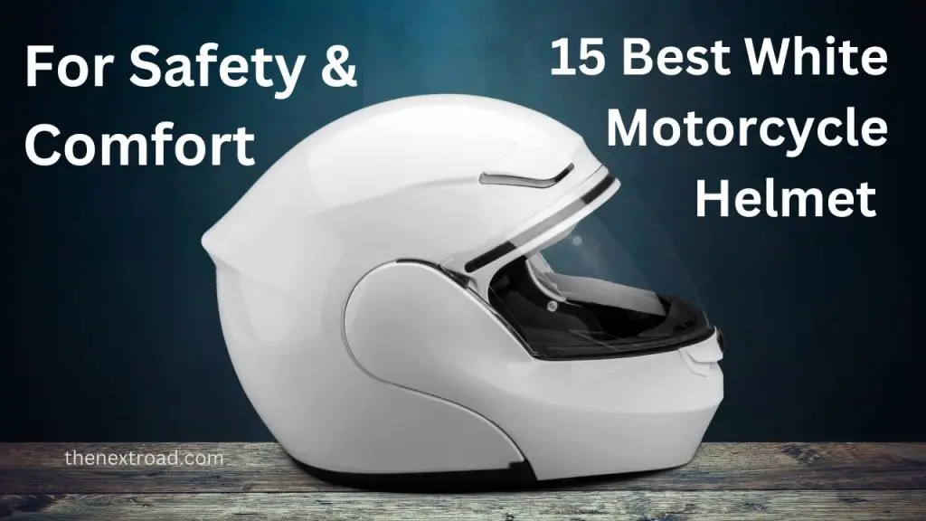 white motorcycle helmet 