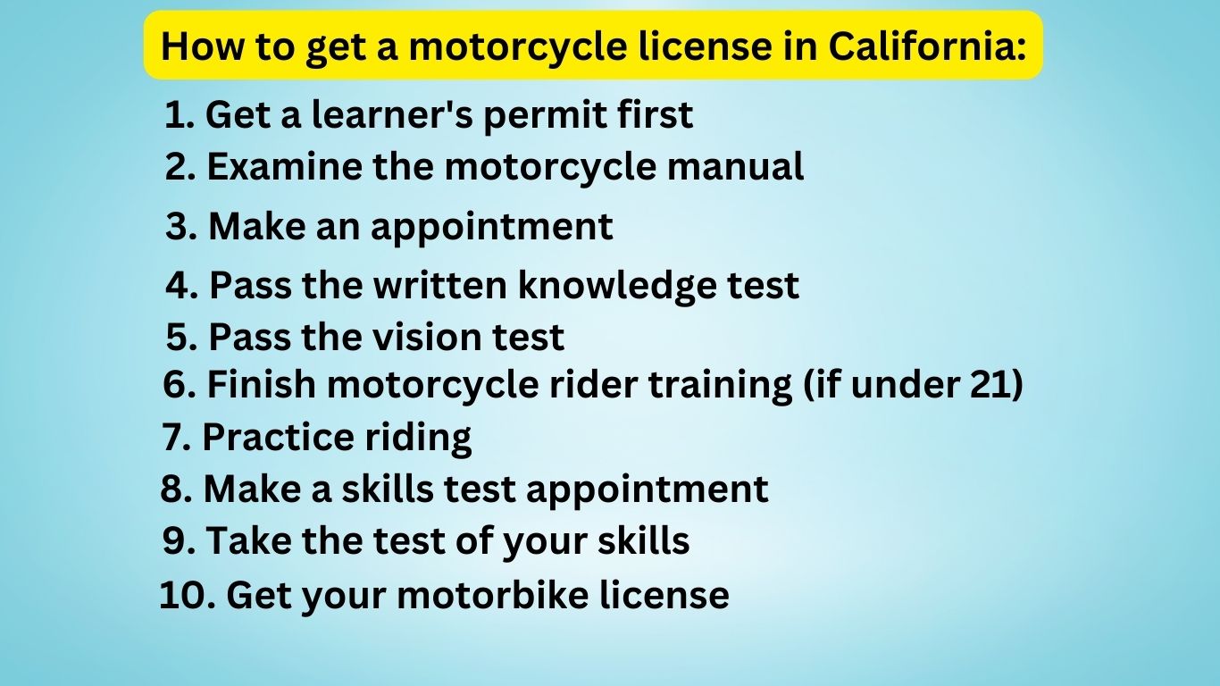  How To Get A Motorcycle License In California 