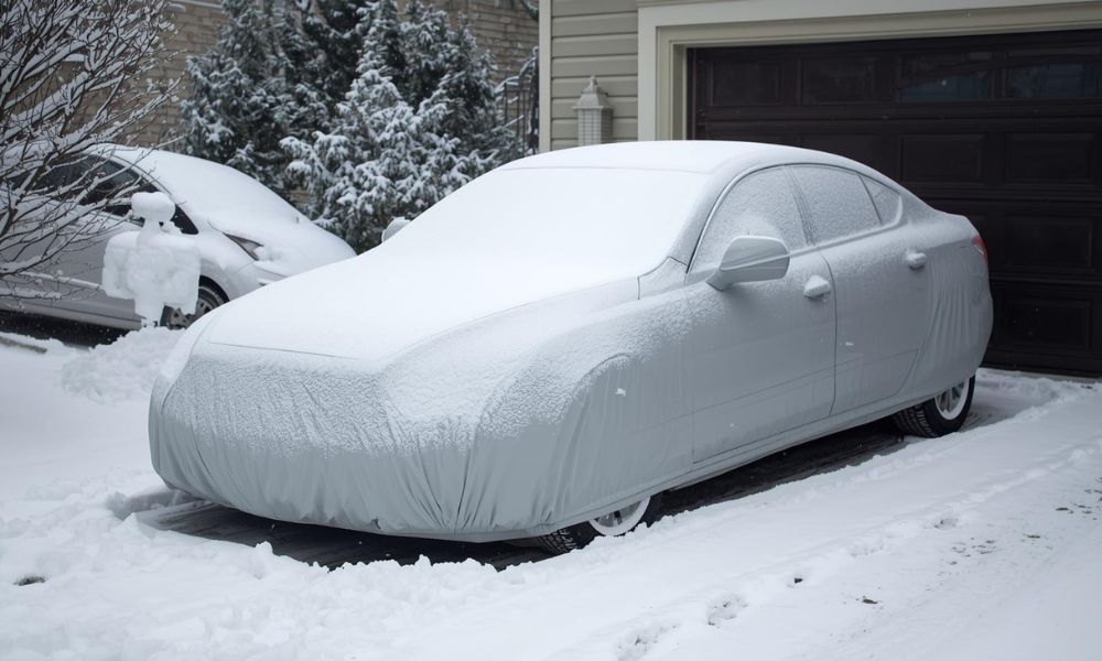 How to protect your car from snow without a garage